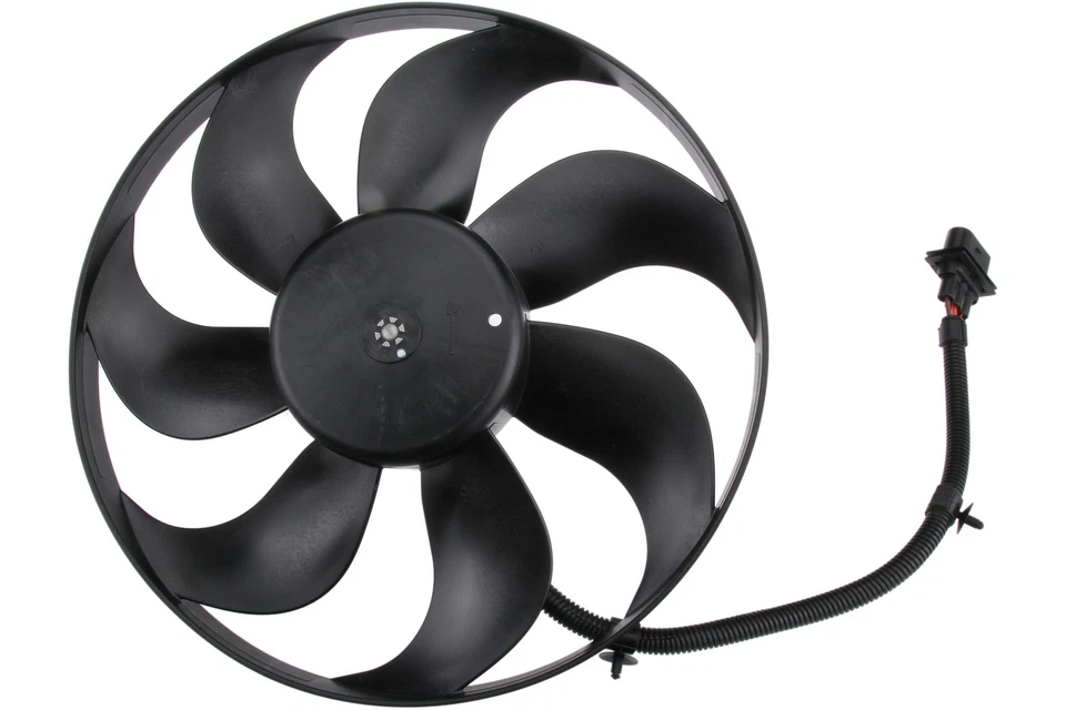 Conjunto ventilador refrigeración motor auxiliar izquierdo Volkswagen Jetta 1999-2005 URO Foto 2 de 4