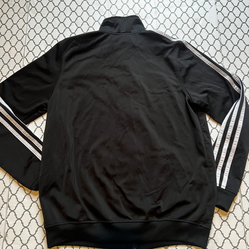 Youth Boys Black Adidas Zipper Up Size 14/16 - Picture 4 of 6