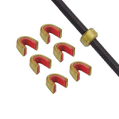 Bow String Nocks Protect Buckle Clip Nocking Point Archery Hunting Set of 6