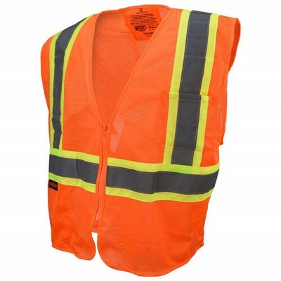 SV225-2ZOM-5X Class-2 Fire Retardant Vest , Two Tone Trim, 5X-L, OR