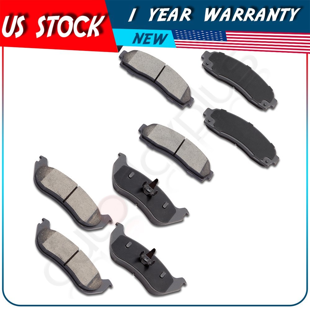 Front Rear Ceramic Brake Pads for 2002-2005