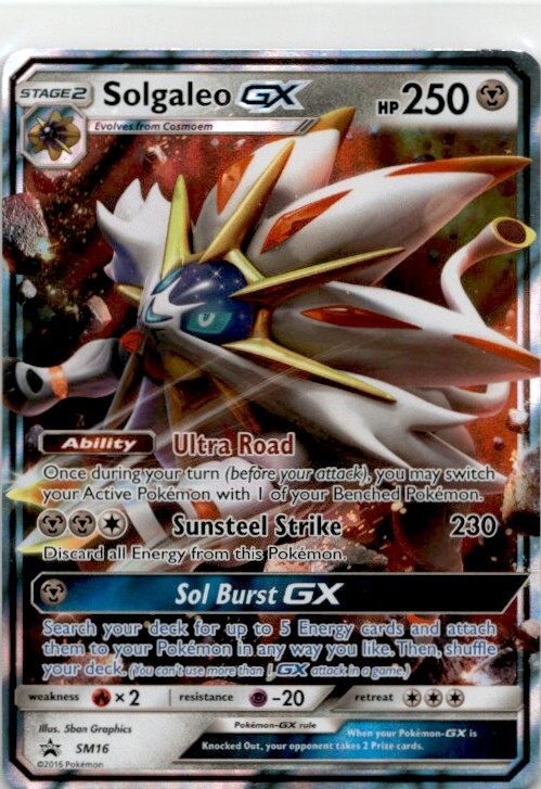 Solgaleo GX ポケモンカード 海外版 Solgaleo-GX - SM16 Ultra Rare Sun & Moon Promo NM Pokemon