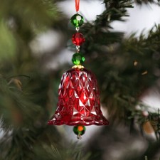 1pcs Crystal Wind Chime Crystal Bell Pendant Hanging Wind Bells Xmas Tree Decor