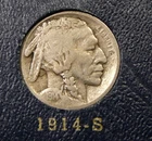1914-S  Buffalo Nickel - VG+/  Fine  (S3)