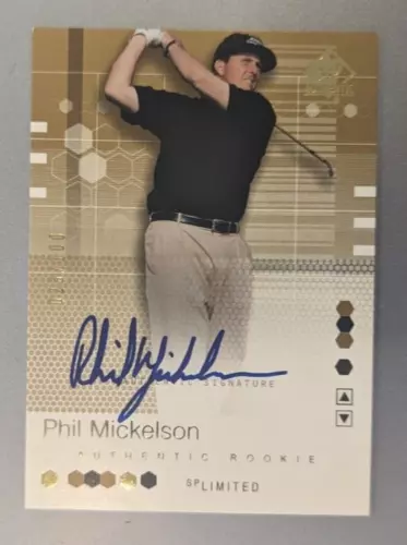 Phil Mickelson 2002 SP Authentic Limited Auto Rookie 23/100