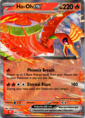 ho☆ Holo Ho-oh ex 007/034 Trading Card Game Classic Pokemon TCG | eBay
