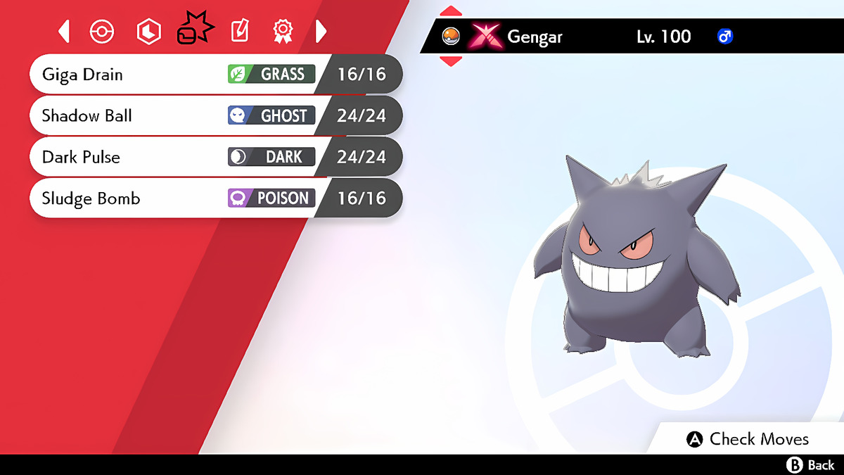 Pokemon 2094 Shiny Gengar Pokedex: Evolution, Moves, Location, Stats