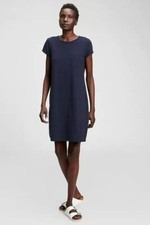 GAP Factory Women's Pocket T-Shirt Dress Navy Uniform S Small