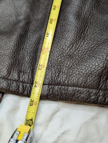 APENNIE Ledermantel mit Reißverschlussfutter Größe XL 48 US Fellbesatz - Bild 14 von 17