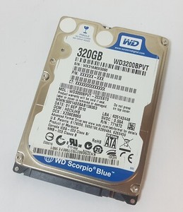320GB Western Digital WD3200BPVT-22ZEST0 SATA 2,5" Notebook Festplatte