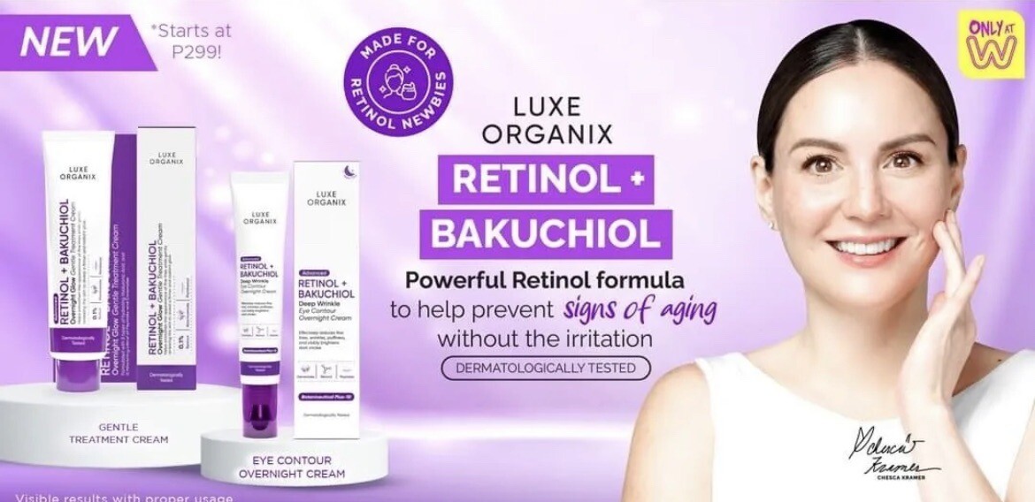 Luxe Organix Retinol+ Bakuchiol Overnight Glow Gentle