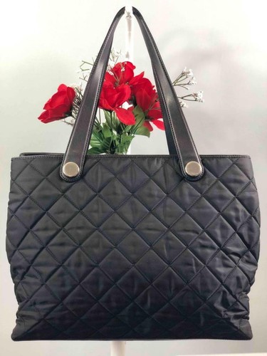 KNOMO London Bayswater Collection Valetta Black Quilts Laptop Work Shoulder Bag - Picture 2 of 9