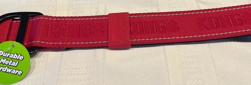 Kong Max Dog Buckle Collar Red Heavy Duty L LG Large 17.5" - 22" NWT - Picture 4 of 9