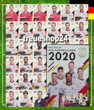  Alle 35 Sammelkarten inkl. Sammelalbum REWE DFB FUSSBALL EM 2020 komplett!!!