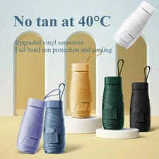 New Portable Rain Umbrella Pocket Compact Mini Umbrella 6 Fold Sun Umbrella USA