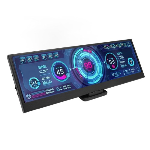 14in Computer Temp Monitor Secondary Screen Stretched Bar LCD Display CPU GPU D - Picture 12 of 22