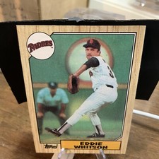 1987 Topps #155 Eddie Whitson San Diego Padres Baseball Card
