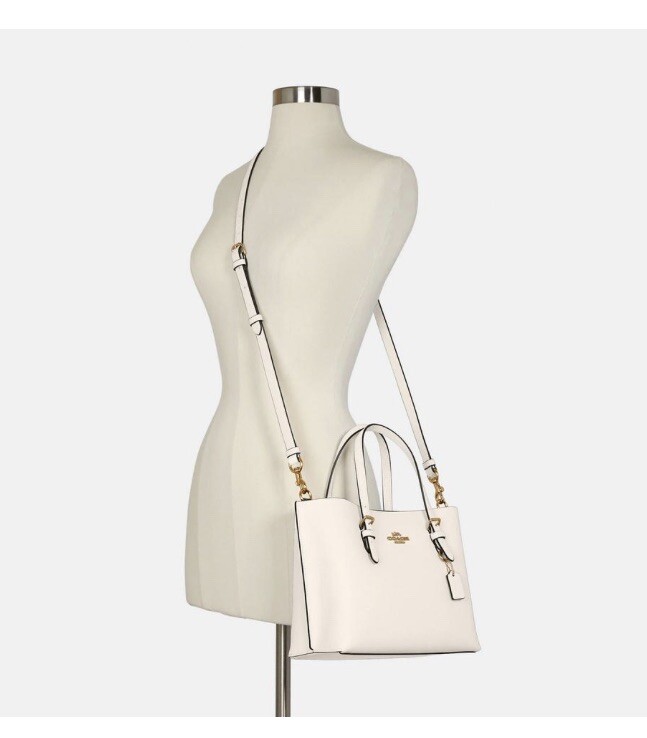 NWT COACH MOLLIE TOTE 25 WHITE HANDBAG | eBay