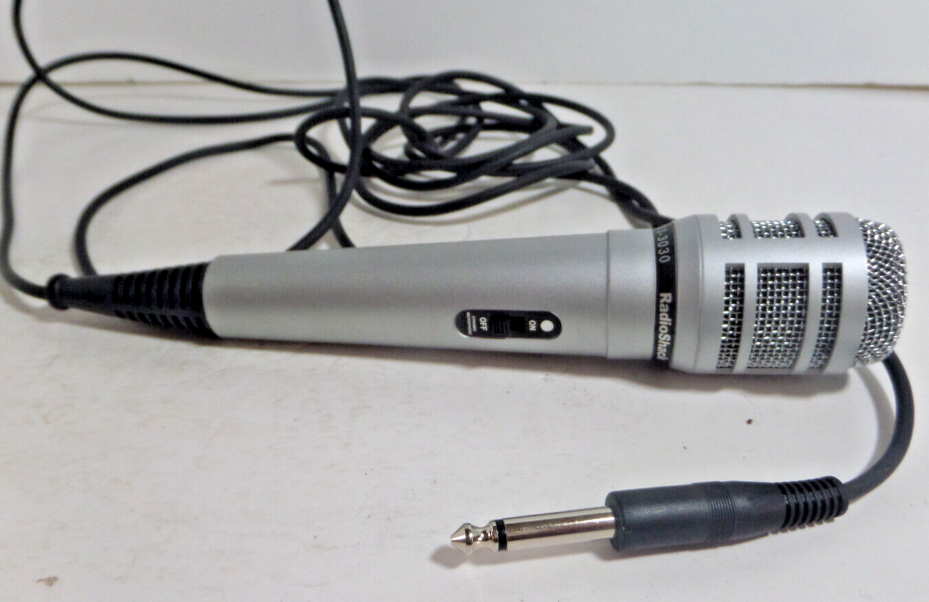 Microphone radio shack 33-3030 omnidirectional dynamic impedance 500ohms-image