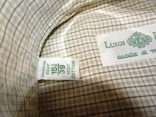 NEW $550 men LUIGI BORRELLI 15.5 36 SL DRESS SHIRT CUCITA A MANO NAPOLI ITALY - Picture 11 of 12