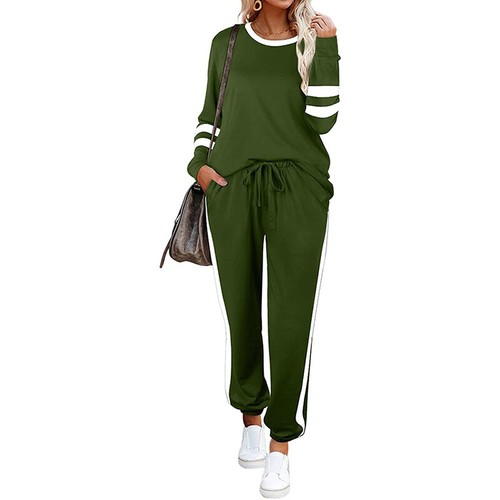 Women Jogging Tracksuit Set Sports Gym Hoodie Sweat Suit Apparel Pants Outfits - Picture 21 of 36