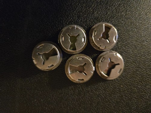 Nickel Indian Head and Buffalo Button Covers - Set of 5- Vintage - Picture 2 of 7