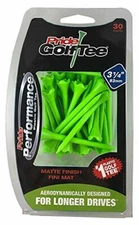 Pride Golf Tees 3 1/4" Plastic Evolution Matte Finish GREEN - 30 Pack