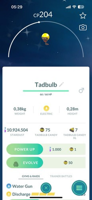 #ad #ad Pokémon Go Shiny Tadbulb Trade 1 Million Stardust $5.90