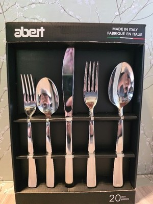 Abert - 20 Piece Flatware Set - Stainless Steel - Serves 4 - New