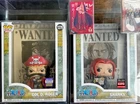 Funko Pop! One Piece Gol D. Roger & Shanks Wanted Poster + Display Card Bundle