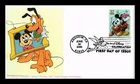US COVER MICKEY MOUSE AND PLUTO ART OF DISNEY CELEBRATION FIRST DAY ISSUE