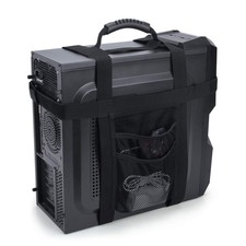 PC Tower Carrying Strap with Rubber Handle, Desktop Carrying Case Belt Comput...