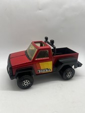 Tonka Pickup Truck Toy w/ Lightbar Made of Pressed Steel & Plastic Vintage