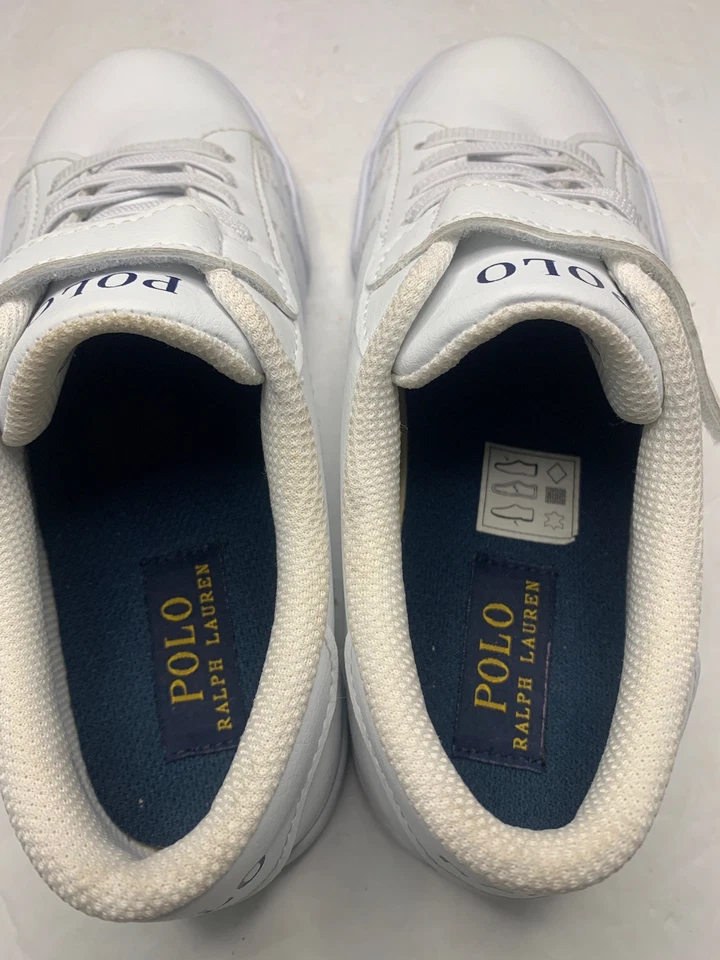 Zapato informal Polo Ralph Lauren para niños blanco talla 2 juvenil Foto 4 de 4
