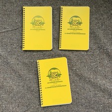 Rite in the Rain 1773 outdoor journal lot of 3 Yellow All Weather