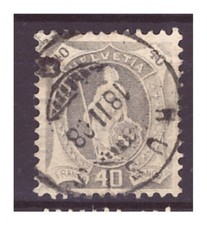 TIMBRE DE SUISSE N° 109 OBLITERE  TTB  COTE 60 €