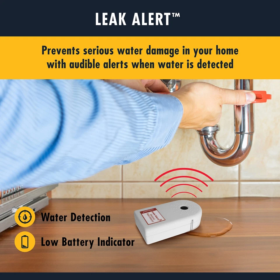 Zircon Leak Alert Water Leak Detector & Flood Sensor Alarm/Water Leak Sensor ... - Image 2 of 4