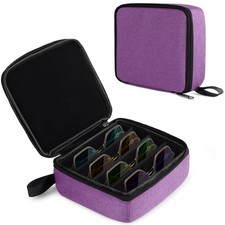 Bukere Travel Sunglasses Organizer Case, Adjustable Slot For Multiple Pairs, Por
