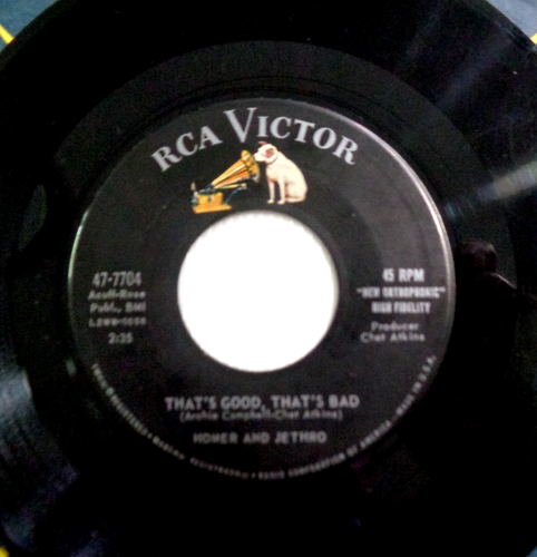 Homer & Jethro: El Paso-Numero Dos 1960 RCA 47-7704 Rockaway 3-S/3-S Pressing EX - Picture 4 of 6