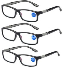 3 Pack Rimless Blue Light Blocking Reading Gl...