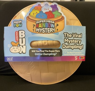Super Mega Rainbow Mystery Dumpling-Squishy Bun (Crazy Fun)-New & Sealed- Rare