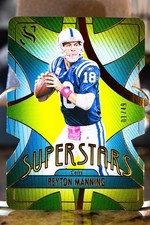 2025 Panini Silhoutte Peyton Manning Superstars Bronze /49 Die Cut SSP Colts SP