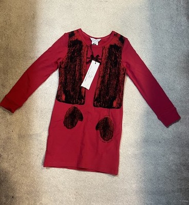 NWT little marc jacobs dress with printed vest and mittens toddler 4