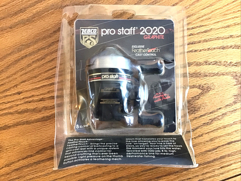 Vintage NOS Zebco ProStaff 2020. Original Packaging. Made in USA.  Excellent.