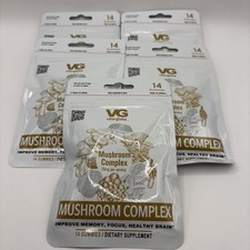Mushroom Complex Gummies 25MG Memory,Focus,Healthy Brain lot Of 5