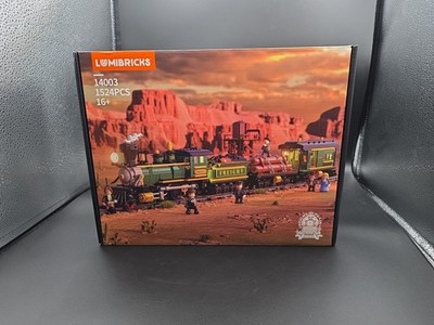 LUMIBRICKS - FUNWHOLE Western Freight Train, Complete And Organized