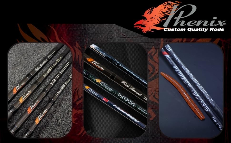 Phenix Rods Megalodon Blank 6′ PE 6-10/350-550 G Lure WT / 1 PC