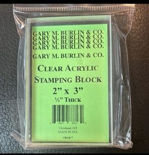 Clear Acrylic Stamping Block 2  x3  