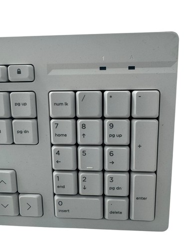 HP 125 Wired Desktop PC Keyboard & Mouse Bundle White TPA-P001k - Picture 5 of 8