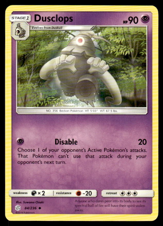 SM - Cosmic Eclipse #84/236 Dusclops